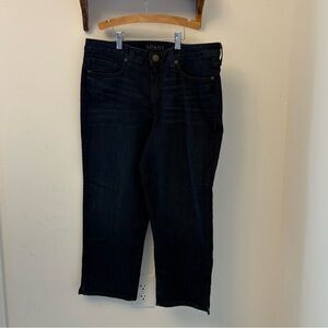 Spanx Slim-X Casual Capri Jeans Stretch Denim Size 30